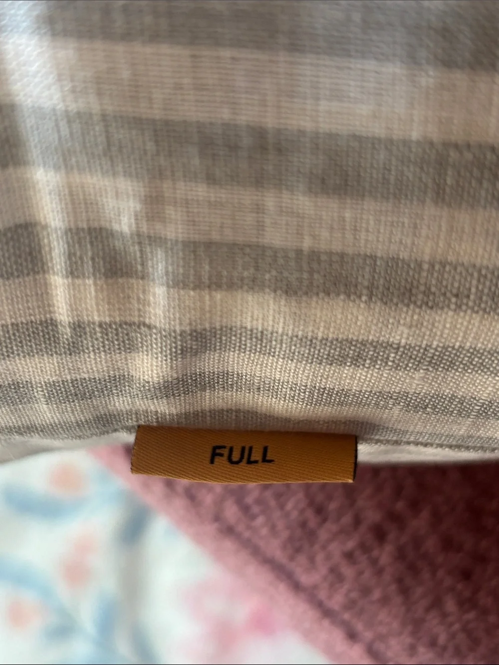 European Linen Stripe Sheet Set - Full Size Mist/White Stripe